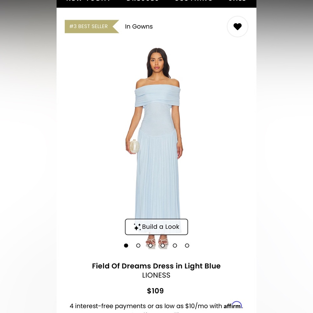 REVOLVE Strapless Light Blue Dress